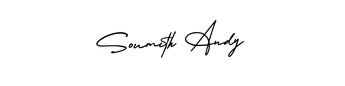 Also we have Soumith Andy name is the best signature style. Create professional handwritten signature collection using AmerikaSignatureDemo-Regular autograph style. Soumith Andy signature style 3 images and pictures png