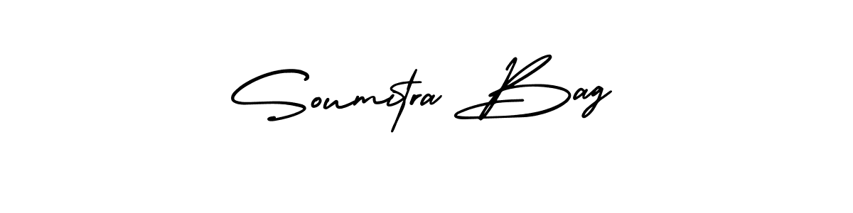 It looks lik you need a new signature style for name Soumitra Bag. Design unique handwritten (AmerikaSignatureDemo-Regular) signature with our free signature maker in just a few clicks. Soumitra Bag signature style 3 images and pictures png