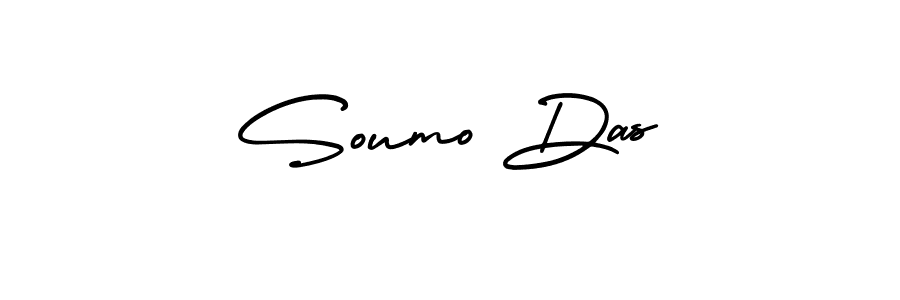You should practise on your own different ways (AmerikaSignatureDemo-Regular) to write your name (Soumo Das) in signature. don't let someone else do it for you. Soumo Das signature style 3 images and pictures png