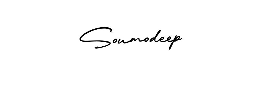 Create a beautiful signature design for name Soumodeep. With this signature (AmerikaSignatureDemo-Regular) fonts, you can make a handwritten signature for free. Soumodeep signature style 3 images and pictures png