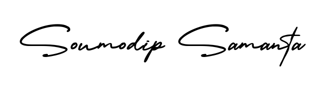 Personalize your online presence with Soumodip Samanta signature rendered in elegant AmerikaSignatureDemo-Regular font. Great for website footers and blogs. Soumodip Samanta signature style 3 images and pictures png