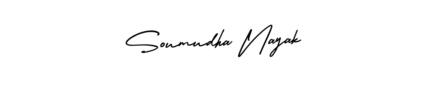 Make a beautiful signature design for name Soumudha Nayak. With this signature (AmerikaSignatureDemo-Regular) style, you can create a handwritten signature for free. Soumudha Nayak signature style 3 images and pictures png