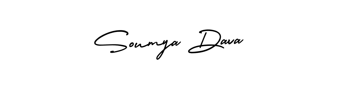 Create a beautiful signature design for name Soumya Dava. With this signature (AmerikaSignatureDemo-Regular) fonts, you can make a handwritten signature for free. Soumya Dava signature style 3 images and pictures png