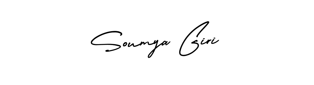 Also You can easily find your signature by using the search form. We will create Soumya Giri name handwritten signature images for you free of cost using AmerikaSignatureDemo-Regular sign style. Soumya Giri signature style 3 images and pictures png