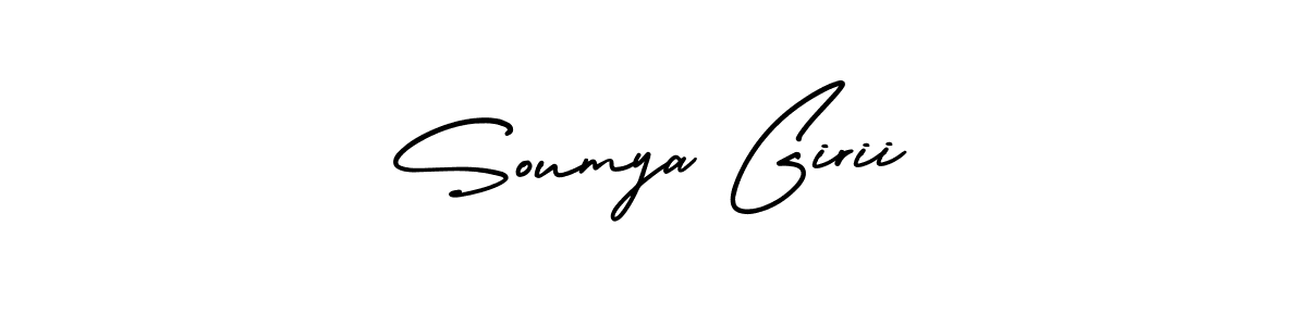 How to Draw Soumya Girii signature style? AmerikaSignatureDemo-Regular is a latest design signature styles for name Soumya Girii. Soumya Girii signature style 3 images and pictures png