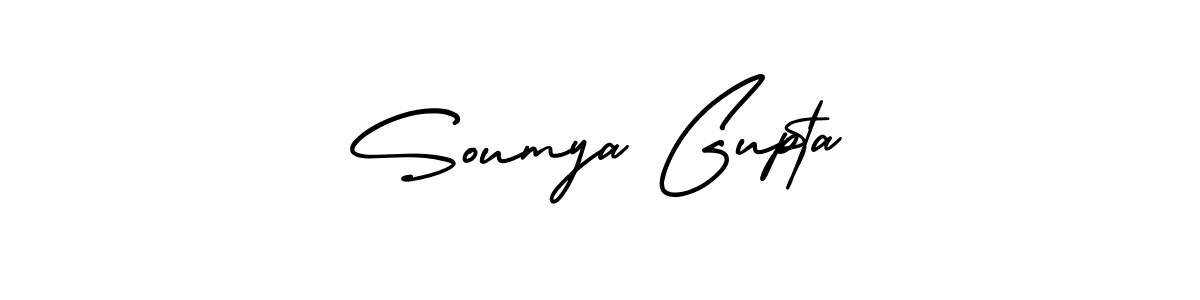 Use a signature maker to create a handwritten signature online. With this signature software, you can design (AmerikaSignatureDemo-Regular) your own signature for name Soumya Gupta. Soumya Gupta signature style 3 images and pictures png