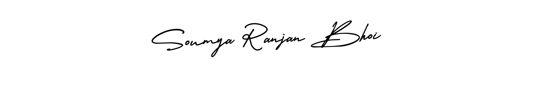 How to make Soumya Ranjan Bhoi name signature. Use AmerikaSignatureDemo-Regular style for creating short signs online. This is the latest handwritten sign. Soumya Ranjan Bhoi signature style 3 images and pictures png