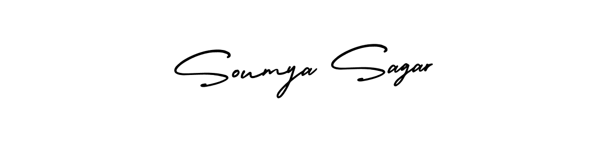 This is the best signature style for the Soumya Sagar name. Also you like these signature font (AmerikaSignatureDemo-Regular). Mix name signature. Soumya Sagar signature style 3 images and pictures png