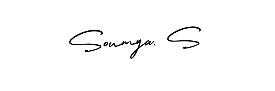 It looks lik you need a new signature style for name Soumya. S. Design unique handwritten (AmerikaSignatureDemo-Regular) signature with our free signature maker in just a few clicks. Soumya. S signature style 3 images and pictures png