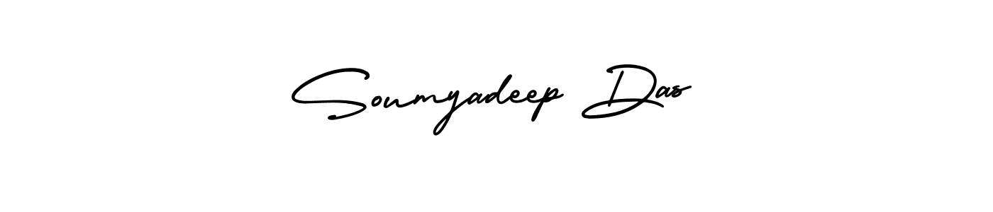 How to Draw Soumyadeep Das signature style? AmerikaSignatureDemo-Regular is a latest design signature styles for name Soumyadeep Das. Soumyadeep Das signature style 3 images and pictures png