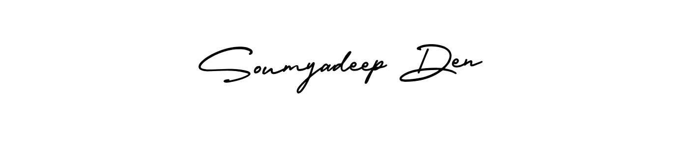 Soumyadeep Den stylish signature style. Best Handwritten Sign (AmerikaSignatureDemo-Regular) for my name. Handwritten Signature Collection Ideas for my name Soumyadeep Den. Soumyadeep Den signature style 3 images and pictures png