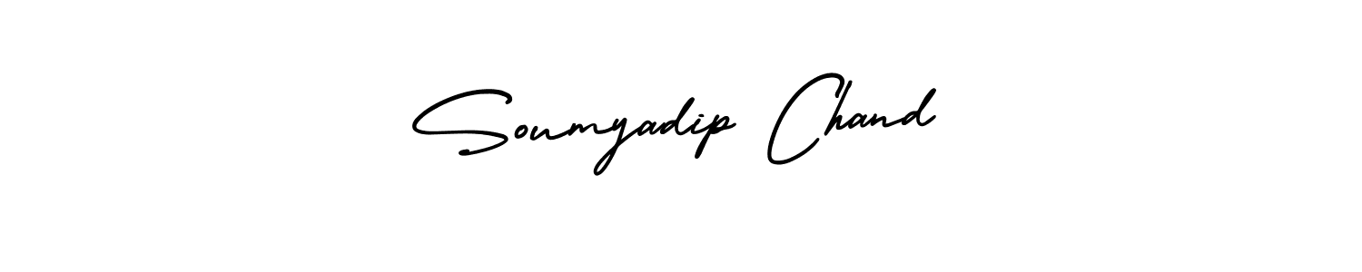 Use a signature maker to create a handwritten signature online. With this signature software, you can design (AmerikaSignatureDemo-Regular) your own signature for name Soumyadip Chand. Soumyadip Chand signature style 3 images and pictures png