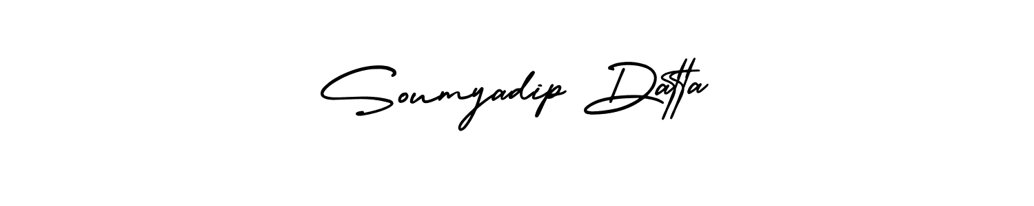 Create a beautiful signature design for name Soumyadip Datta. With this signature (AmerikaSignatureDemo-Regular) fonts, you can make a handwritten signature for free. Soumyadip Datta signature style 3 images and pictures png