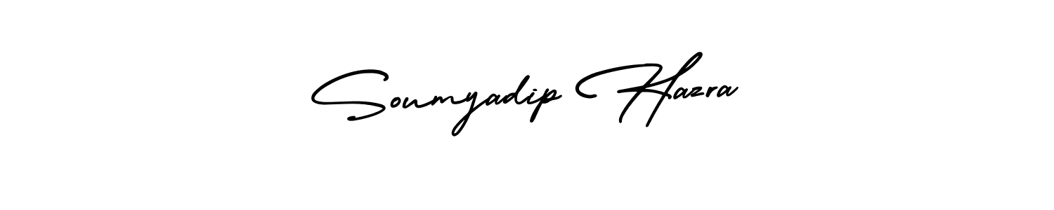 Soumyadip Hazra stylish signature style. Best Handwritten Sign (AmerikaSignatureDemo-Regular) for my name. Handwritten Signature Collection Ideas for my name Soumyadip Hazra. Soumyadip Hazra signature style 3 images and pictures png
