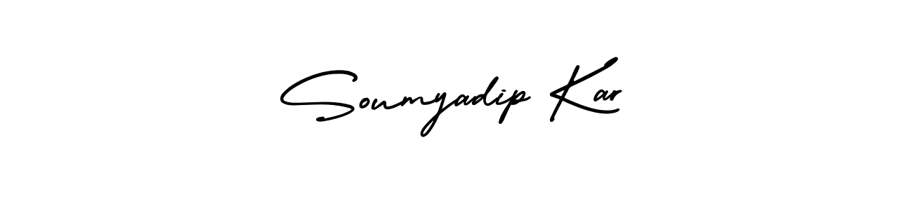 How to make Soumyadip Kar name signature. Use AmerikaSignatureDemo-Regular style for creating short signs online. This is the latest handwritten sign. Soumyadip Kar signature style 3 images and pictures png