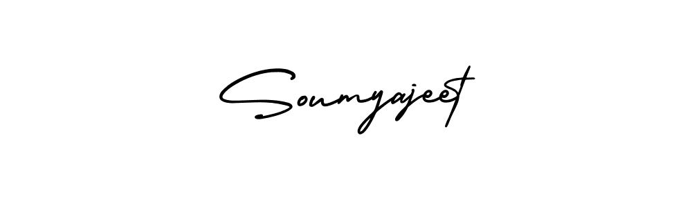 Create a beautiful signature design for name Soumyajeet. With this signature (AmerikaSignatureDemo-Regular) fonts, you can make a handwritten signature for free. Soumyajeet signature style 3 images and pictures png