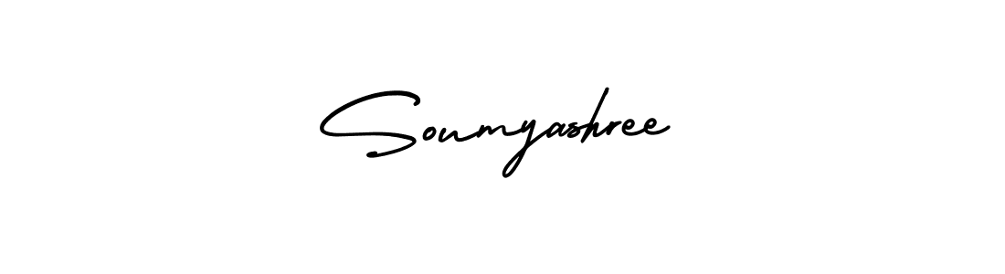 Design your own signature with our free online signature maker. With this signature software, you can create a handwritten (AmerikaSignatureDemo-Regular) signature for name Soumyashree. Soumyashree signature style 3 images and pictures png