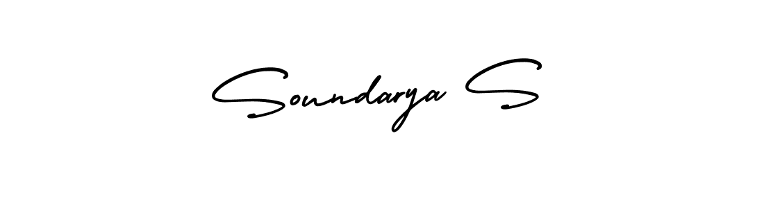 How to make Soundarya S signature? AmerikaSignatureDemo-Regular is a professional autograph style. Create handwritten signature for Soundarya S name. Soundarya S signature style 3 images and pictures png