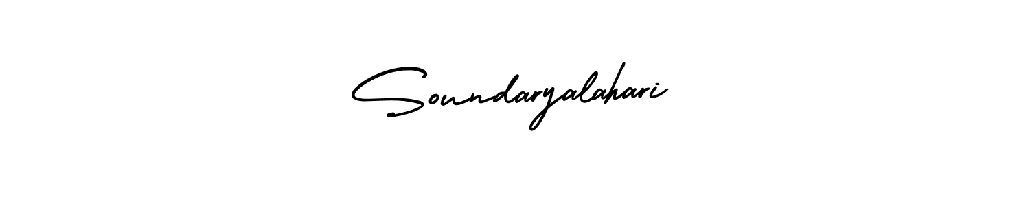 The best way (AmerikaSignatureDemo-Regular) to make a short signature is to pick only two or three words in your name. The name Soundaryalahari include a total of six letters. For converting this name. Soundaryalahari signature style 3 images and pictures png