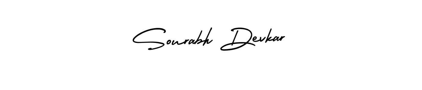 Sourabh Devkar stylish signature style. Best Handwritten Sign (AmerikaSignatureDemo-Regular) for my name. Handwritten Signature Collection Ideas for my name Sourabh Devkar. Sourabh Devkar signature style 3 images and pictures png