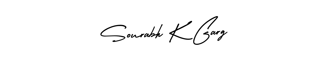 Design your own signature with our free online signature maker. With this signature software, you can create a handwritten (AmerikaSignatureDemo-Regular) signature for name Sourabh K Garg. Sourabh K Garg signature style 3 images and pictures png