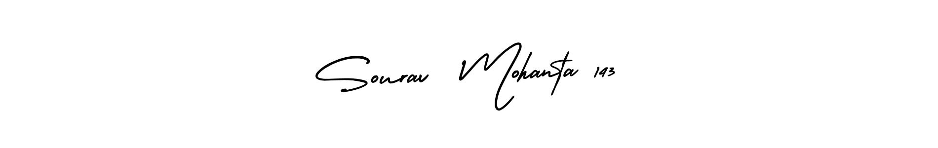 Design your own signature with our free online signature maker. With this signature software, you can create a handwritten (AmerikaSignatureDemo-Regular) signature for name Sourav  Mohanta 143. Sourav  Mohanta 143 signature style 3 images and pictures png