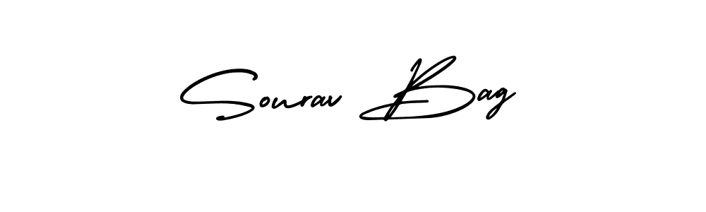 It looks lik you need a new signature style for name Sourav Bag. Design unique handwritten (AmerikaSignatureDemo-Regular) signature with our free signature maker in just a few clicks. Sourav Bag signature style 3 images and pictures png