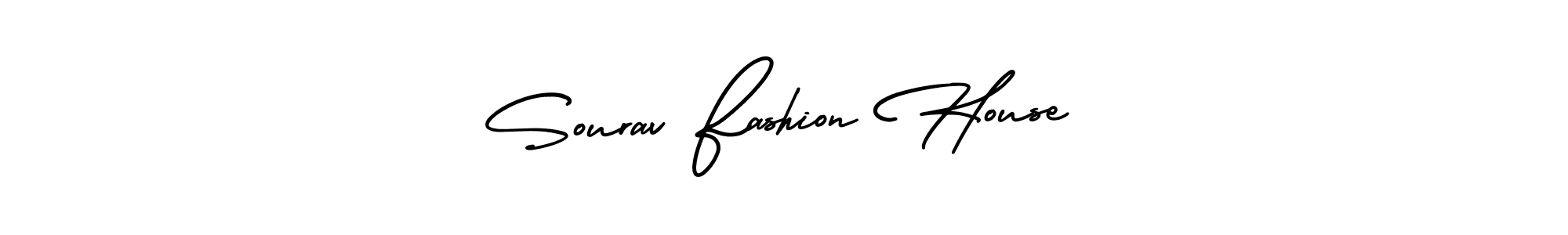 Use a signature maker to create a handwritten signature online. With this signature software, you can design (AmerikaSignatureDemo-Regular) your own signature for name Sourav Fashion House. Sourav Fashion House signature style 3 images and pictures png