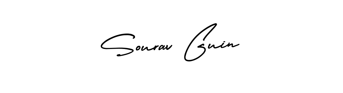 Use a signature maker to create a handwritten signature online. With this signature software, you can design (AmerikaSignatureDemo-Regular) your own signature for name Sourav Guin. Sourav Guin signature style 3 images and pictures png