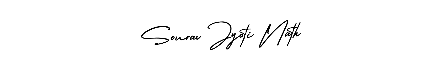 How to make Sourav Jyoti Nath signature? AmerikaSignatureDemo-Regular is a professional autograph style. Create handwritten signature for Sourav Jyoti Nath name. Sourav Jyoti Nath signature style 3 images and pictures png