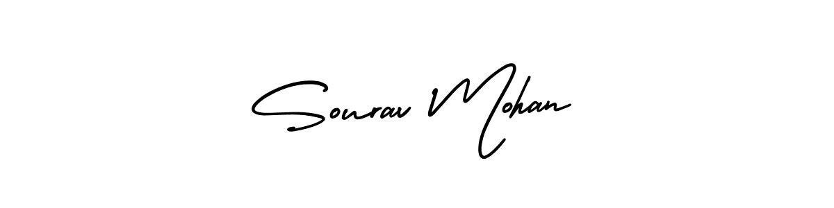 Sourav Mohan stylish signature style. Best Handwritten Sign (AmerikaSignatureDemo-Regular) for my name. Handwritten Signature Collection Ideas for my name Sourav Mohan. Sourav Mohan signature style 3 images and pictures png