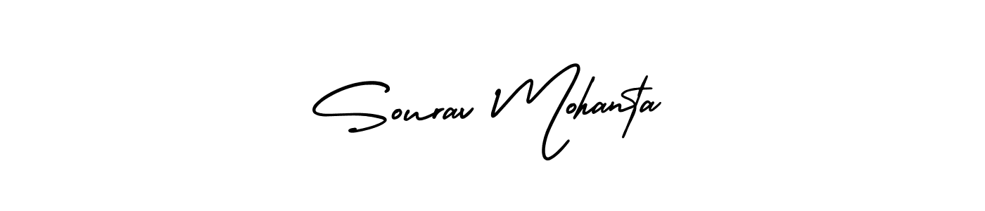 Create a beautiful signature design for name Sourav Mohanta. With this signature (AmerikaSignatureDemo-Regular) fonts, you can make a handwritten signature for free. Sourav Mohanta signature style 3 images and pictures png