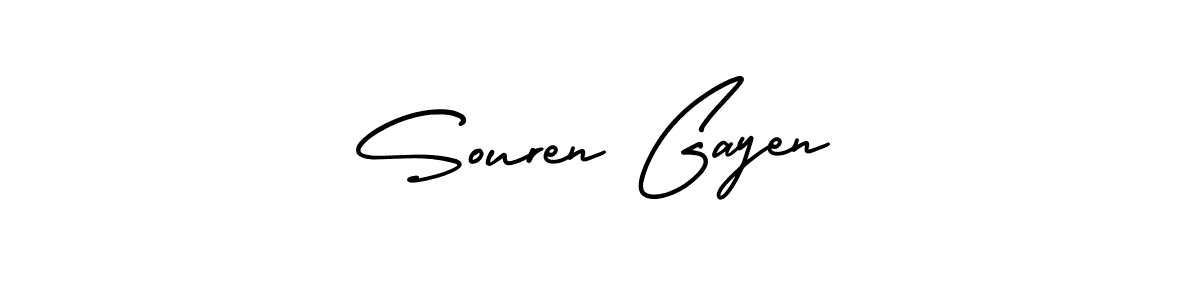 Make a beautiful signature design for name Souren Gayen. Use this online signature maker to create a handwritten signature for free. Souren Gayen signature style 3 images and pictures png