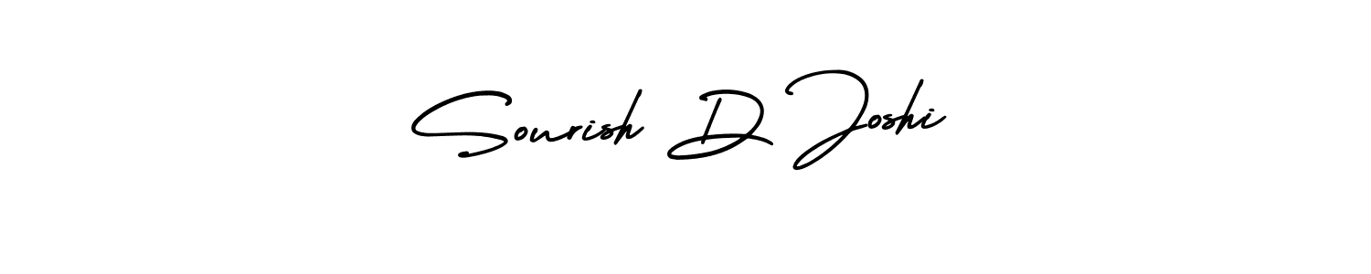 Create a beautiful signature design for name Sourish D Joshi. With this signature (AmerikaSignatureDemo-Regular) fonts, you can make a handwritten signature for free. Sourish D Joshi signature style 3 images and pictures png