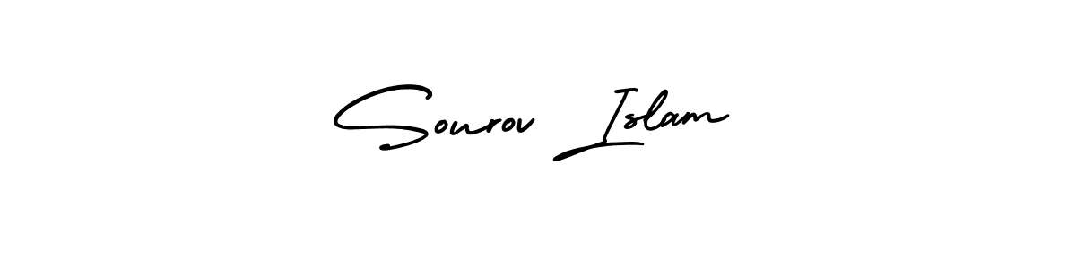 Design your own signature with our free online signature maker. With this signature software, you can create a handwritten (AmerikaSignatureDemo-Regular) signature for name Sourov Islam. Sourov Islam signature style 3 images and pictures png