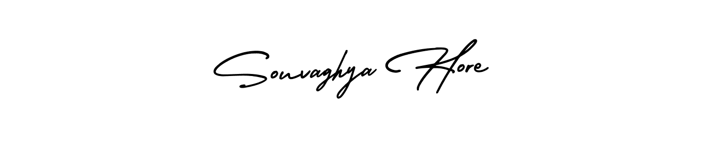 How to Draw Souvaghya Hore signature style? AmerikaSignatureDemo-Regular is a latest design signature styles for name Souvaghya Hore. Souvaghya Hore signature style 3 images and pictures png