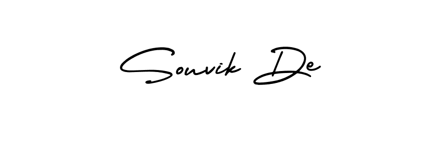 Make a beautiful signature design for name Souvik De. With this signature (AmerikaSignatureDemo-Regular) style, you can create a handwritten signature for free. Souvik De signature style 3 images and pictures png