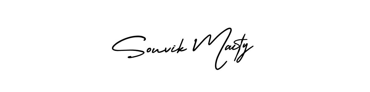 Create a beautiful signature design for name Souvik Maity. With this signature (AmerikaSignatureDemo-Regular) fonts, you can make a handwritten signature for free. Souvik Maity signature style 3 images and pictures png