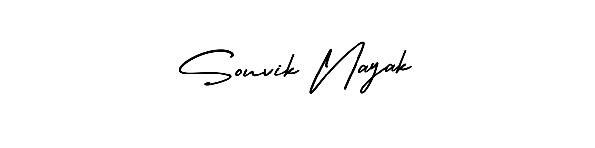Design your own signature with our free online signature maker. With this signature software, you can create a handwritten (AmerikaSignatureDemo-Regular) signature for name Souvik Nayak. Souvik Nayak signature style 3 images and pictures png