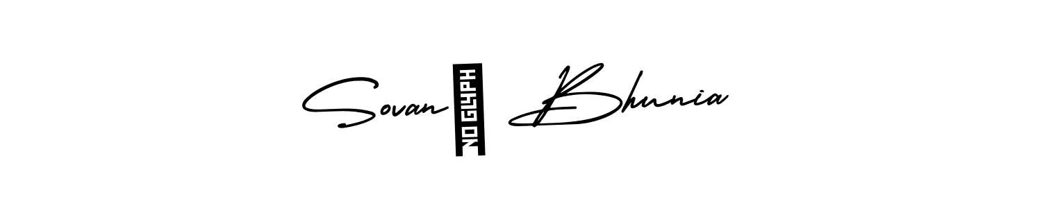 Also we have Sovan। Bhunia name is the best signature style. Create professional handwritten signature collection using AmerikaSignatureDemo-Regular autograph style. Sovan। Bhunia signature style 3 images and pictures png