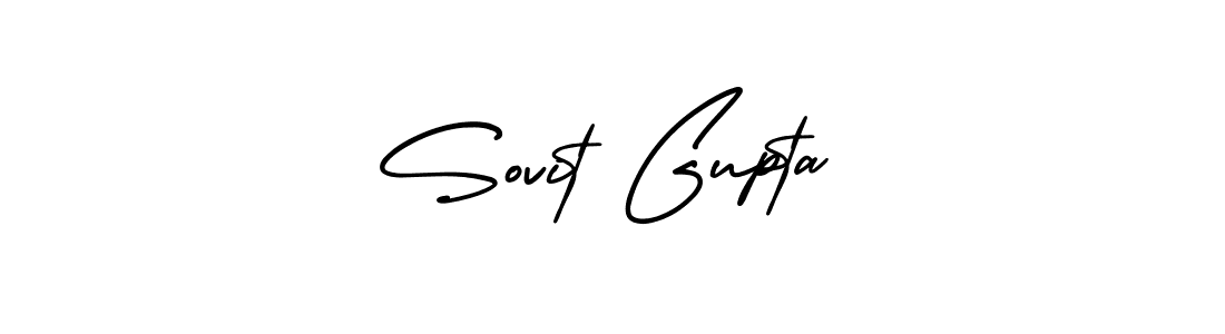 How to make Sovit Gupta signature? AmerikaSignatureDemo-Regular is a professional autograph style. Create handwritten signature for Sovit Gupta name. Sovit Gupta signature style 3 images and pictures png