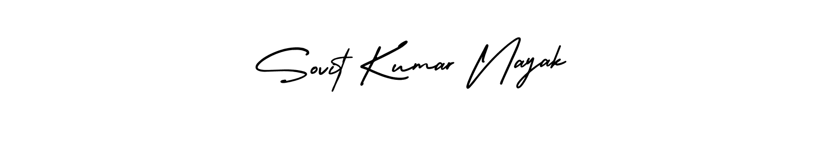 The best way (AmerikaSignatureDemo-Regular) to make a short signature is to pick only two or three words in your name. The name Sovit Kumar Nayak include a total of six letters. For converting this name. Sovit Kumar Nayak signature style 3 images and pictures png