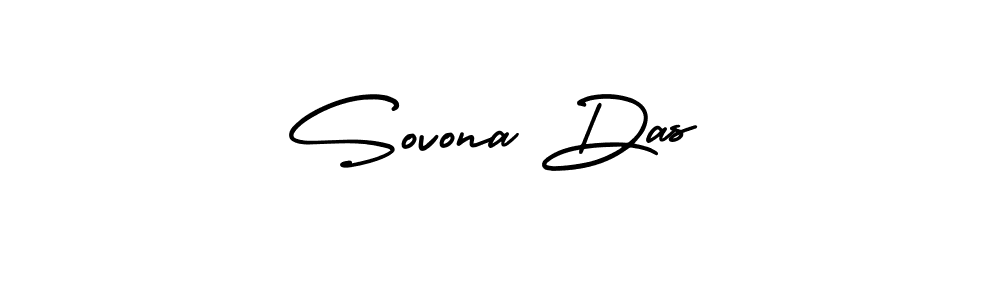 You should practise on your own different ways (AmerikaSignatureDemo-Regular) to write your name (Sovona Das) in signature. don't let someone else do it for you. Sovona Das signature style 3 images and pictures png