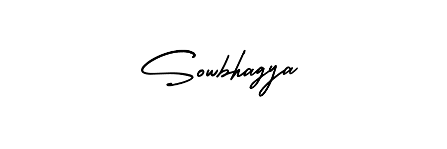 Sowbhagya stylish signature style. Best Handwritten Sign (AmerikaSignatureDemo-Regular) for my name. Handwritten Signature Collection Ideas for my name Sowbhagya. Sowbhagya signature style 3 images and pictures png