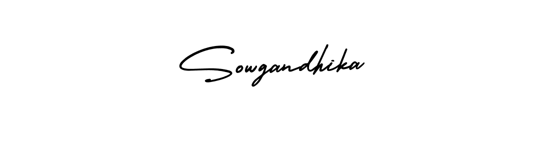 How to Draw Sowgandhika signature style? AmerikaSignatureDemo-Regular is a latest design signature styles for name Sowgandhika. Sowgandhika signature style 3 images and pictures png