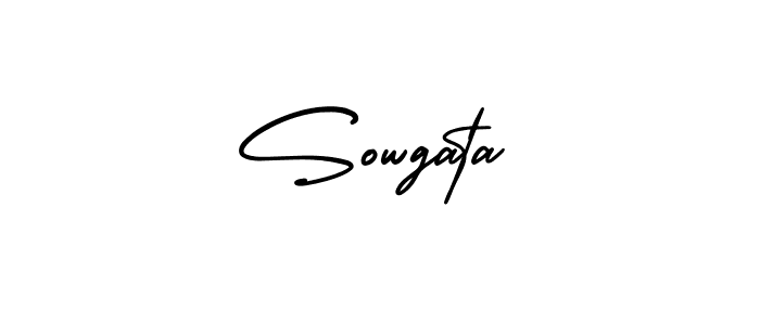 How to make Sowgata signature? AmerikaSignatureDemo-Regular is a professional autograph style. Create handwritten signature for Sowgata name. Sowgata signature style 3 images and pictures png