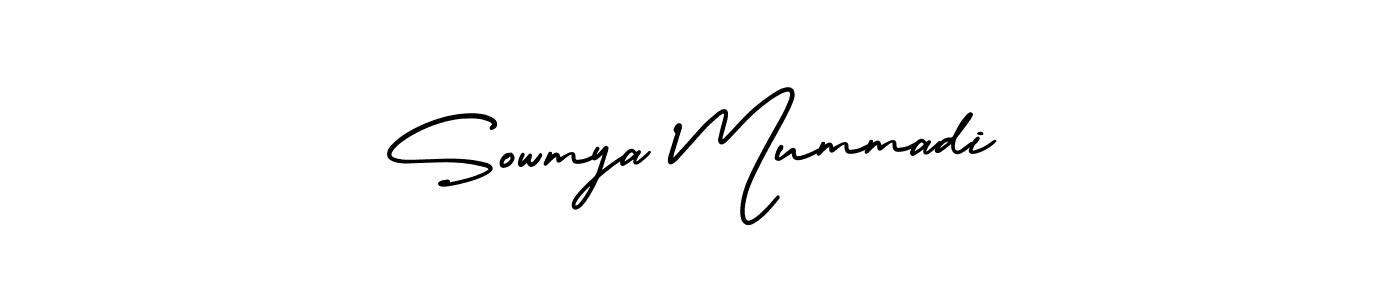 Make a beautiful signature design for name Sowmya Mummadi. Use this online signature maker to create a handwritten signature for free. Sowmya Mummadi signature style 3 images and pictures png