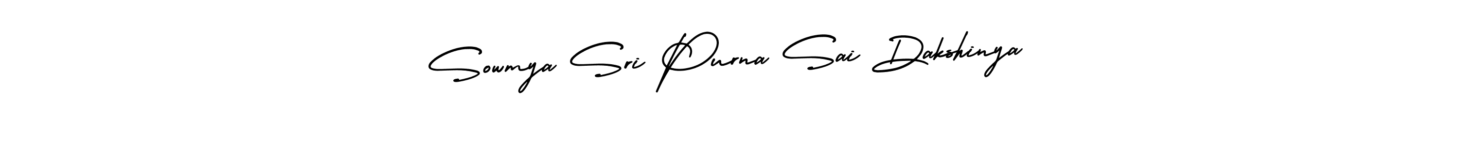 Also we have Sowmya Sri Purna Sai Dakshinya name is the best signature style. Create professional handwritten signature collection using AmerikaSignatureDemo-Regular autograph style. Sowmya Sri Purna Sai Dakshinya signature style 3 images and pictures png