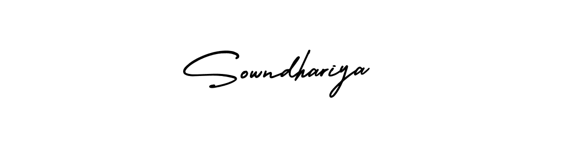 Create a beautiful signature design for name Sowndhariya. With this signature (AmerikaSignatureDemo-Regular) fonts, you can make a handwritten signature for free. Sowndhariya signature style 3 images and pictures png