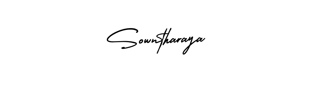 Design your own signature with our free online signature maker. With this signature software, you can create a handwritten (AmerikaSignatureDemo-Regular) signature for name Sowntharaya. Sowntharaya signature style 3 images and pictures png